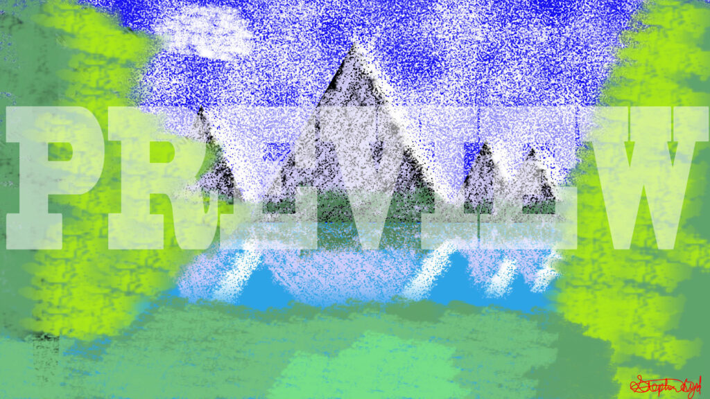 Mountain Clearing | Digital Painting | 1080p | JPEG